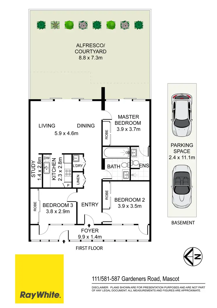 Floorplan of Homely apartment listing, 111/581-587 Gardeners Road, Mascot NSW 2020