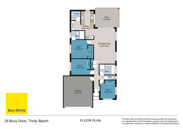 Floorplan of Homely house listing, 28 Buoy Drive, Trinity Beach QLD 4879