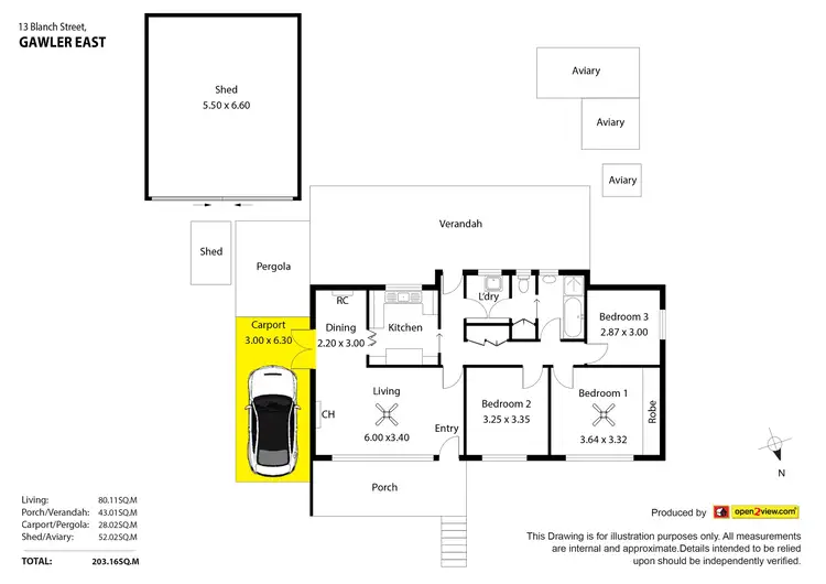 Floorplan of Homely house listing, 13 Blanch Street, Gawler East SA 5118