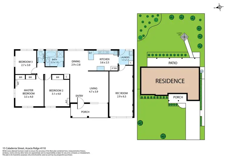 Floorplan of Homely house listing, 15 Caladenia Street, Acacia Ridge QLD 4110