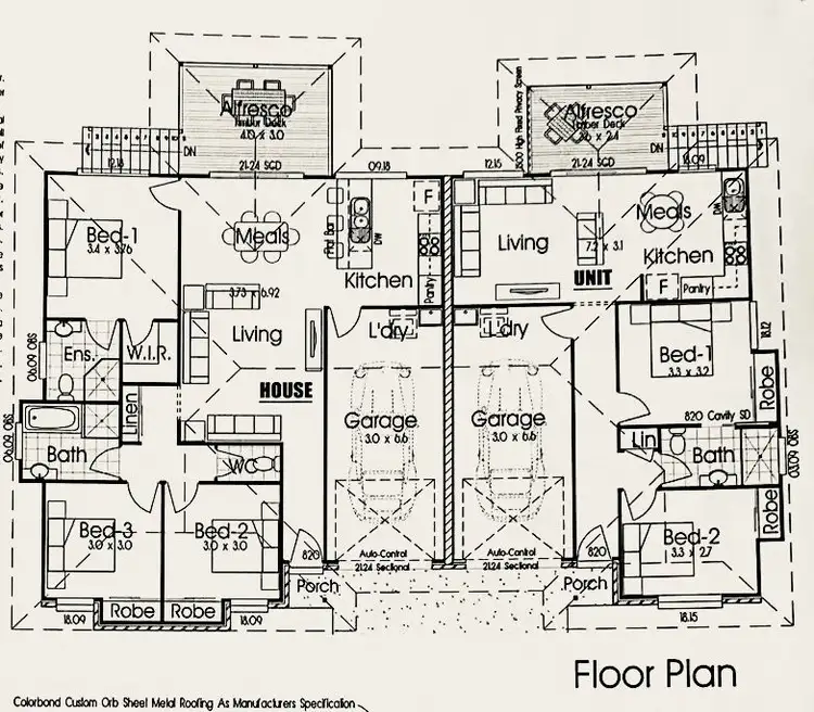 Floorplan of Homely semi-detached listing, 64 Whitmore Crescent, Goodna QLD 4300