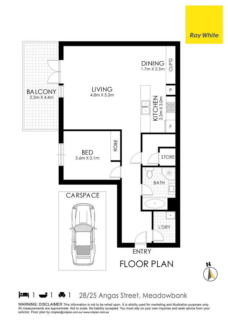 Floorplan of Homely apartment listing, 28/25 Angas Street, Meadowbank NSW 2114