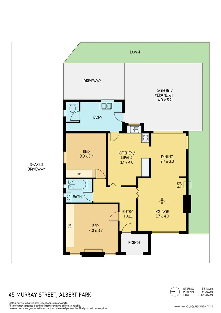 Floorplan of Homely house listing, 45 Murray Street, Albert Park SA 5014