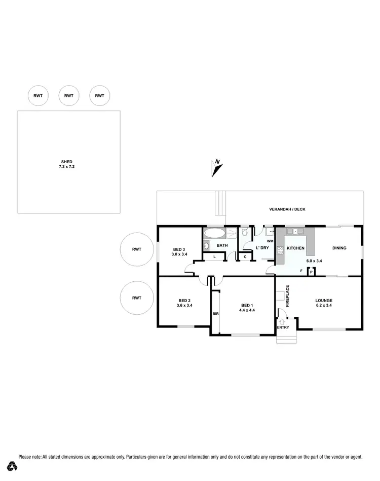 Floorplan of Homely house listing, 16 Kingston Terrace, Auburn SA 5451