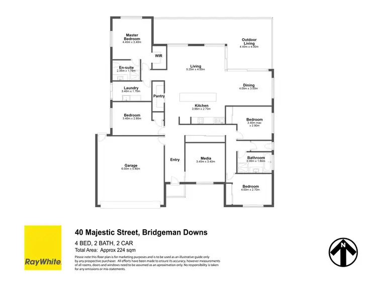 Floorplan of Homely house listing, 40 Majestic Street, Bridgeman Downs QLD 4035