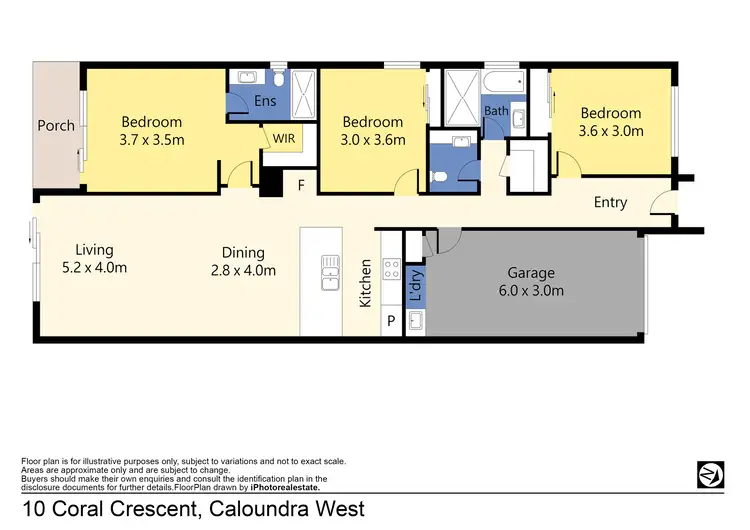 Floorplan of Homely house listing, 10 Coral Crescent, Caloundra West QLD 4551