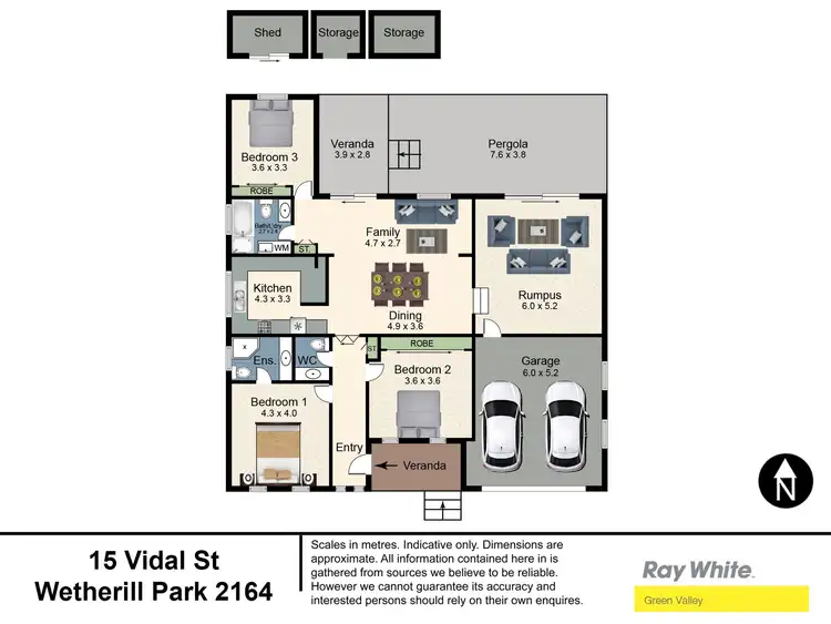 Floorplan of Homely house listing, 15 Vidal Street, Wetherill Park NSW 2164
