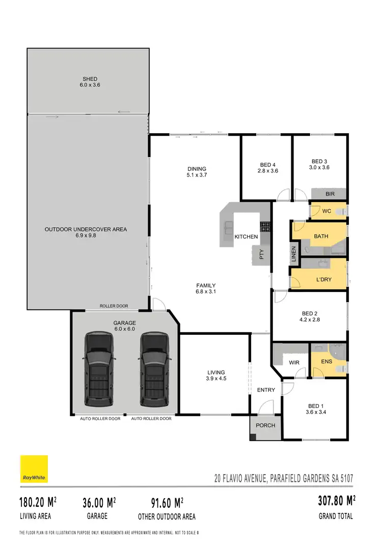 Floorplan of Homely house listing, 20 Flavio Avenue, Parafield Gardens SA 5107