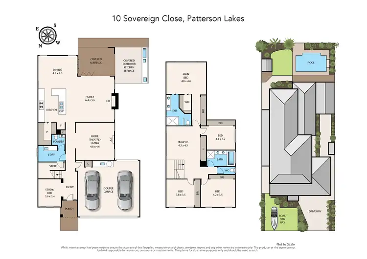 Floorplan of Homely house listing, 10 Sovereign Close, Patterson Lakes VIC 3197