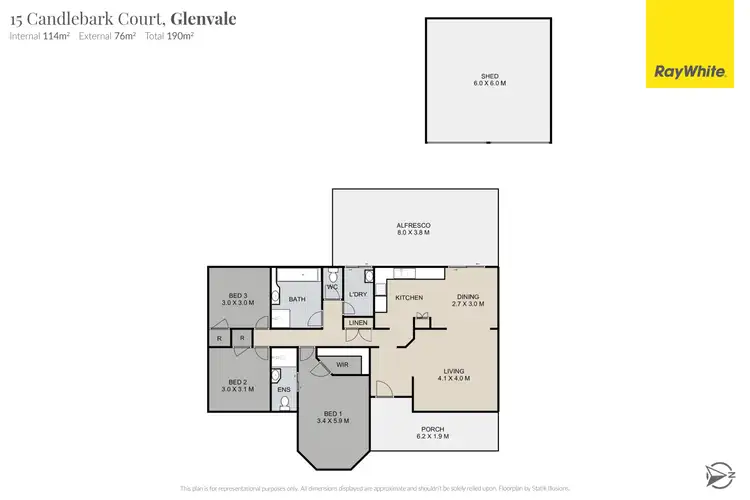 Floorplan of Homely house listing, 15 Candlebark Court, Glenvale QLD 4350