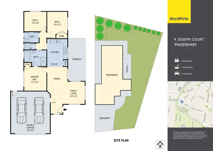 Floorplan of Homely house listing, 4 Joseph Court, Pakenham VIC 3810