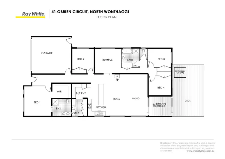 Floorplan of Homely house listing, 41 O'Brien Circuit, Wonthaggi VIC 3995