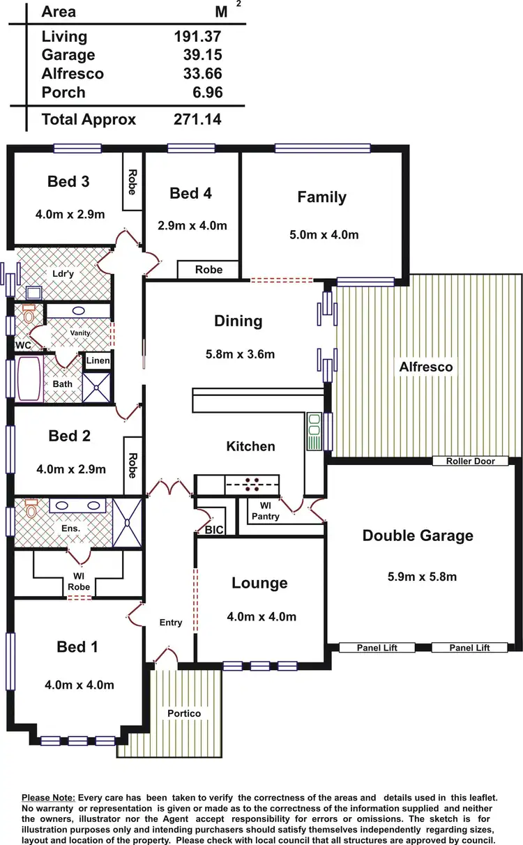 Floorplan of Homely house listing, 1 The Avenue, Blakeview SA 5114