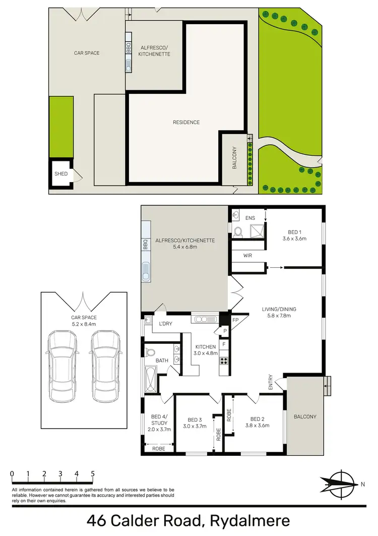 Floorplan of Homely house listing, 46 Calder Road, Rydalmere NSW 2116