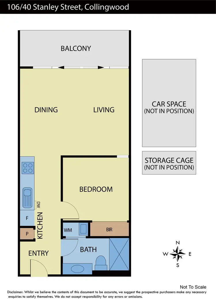 Floorplan of Homely apartment listing, 106/40 Stanley Street, Collingwood VIC 3066