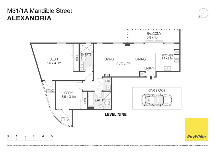 Floorplan of Homely apartment listing, M31/1A Mandible Street, Alexandria NSW 2015