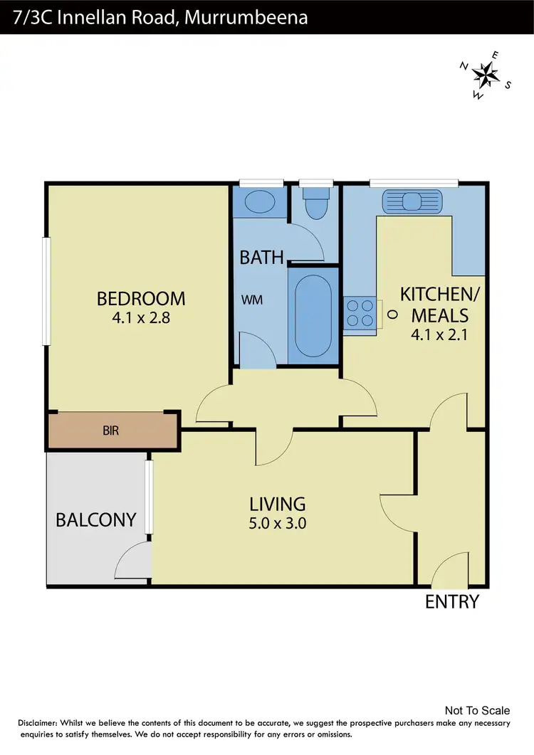 Floorplan of Homely apartment listing, 7/3c Innellan Road, Murrumbeena VIC 3163