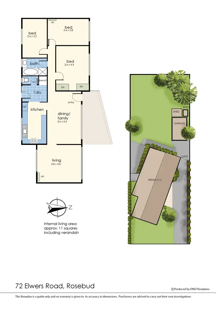 Floorplan of Homely house listing, 72 Elwers Road, Rosebud VIC 3939
