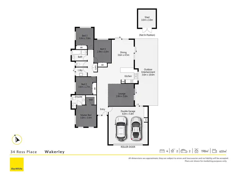 Floorplan of Homely house listing, 34 Ross Place, Wakerley QLD 4154