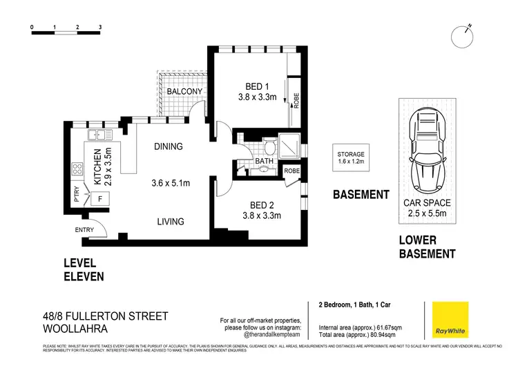 Floorplan of Homely apartment listing, 48/8 Fullerton Street, Woollahra NSW 2025