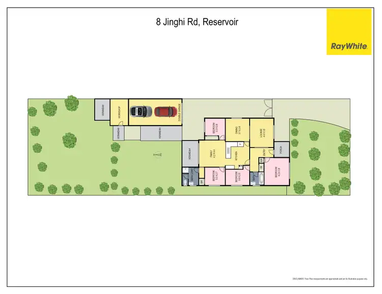 Floorplan of Homely house listing, 8 Jinghi Road, Reservoir VIC 3073