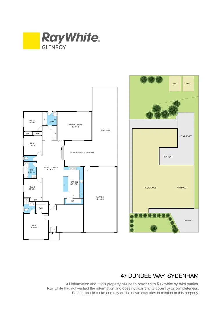 Floorplan of Homely house listing, 47 Dundee Way, Sydenham VIC 3037