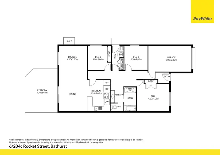 Floorplan of Homely house listing, 6/204c Rocket Street, Bathurst NSW 2795