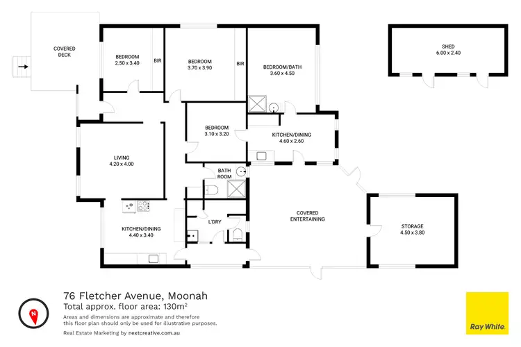 Floorplan of Homely house listing, 76 Fletcher Avenue, Moonah TAS 7009