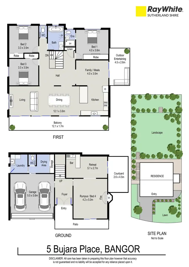 Floorplan of Homely house listing, 5 Bujara Place, Bangor NSW 2234