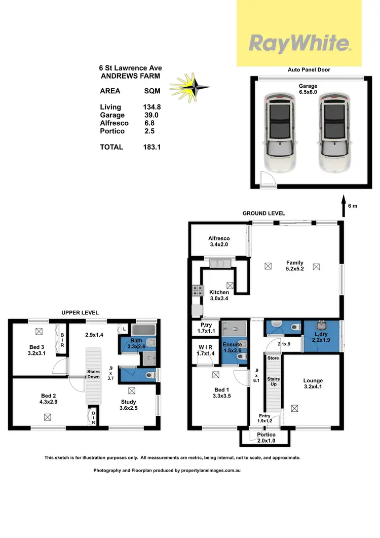 Floorplan of Homely house listing, 6 St Lawrence Avenue, Andrews Farm SA 5114