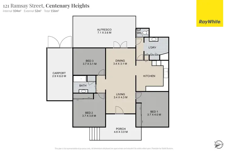 Floorplan of Homely house listing, 121 Ramsay Street, Centenary Heights QLD 4350
