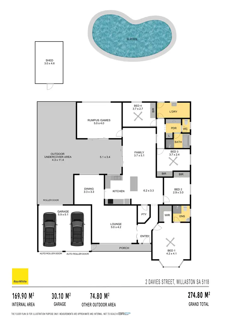 Floorplan of Homely house listing, 2 Davies Street, Willaston SA 5118
