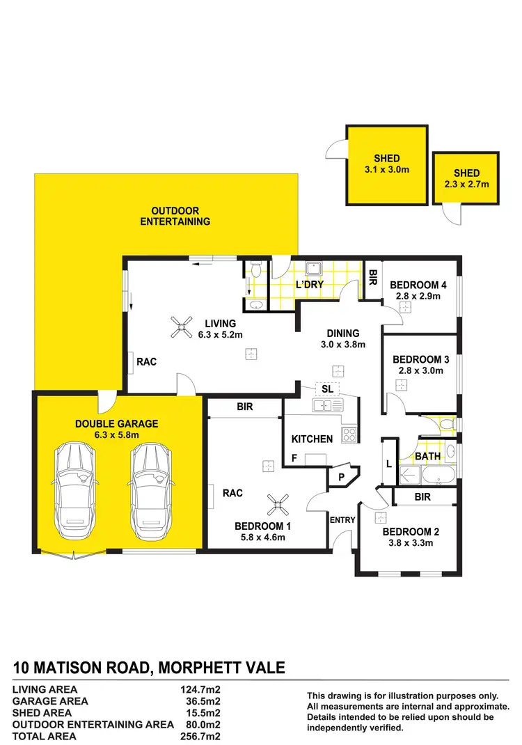 Floorplan of Homely house listing, 10 Matison Road, Morphett Vale SA 5162