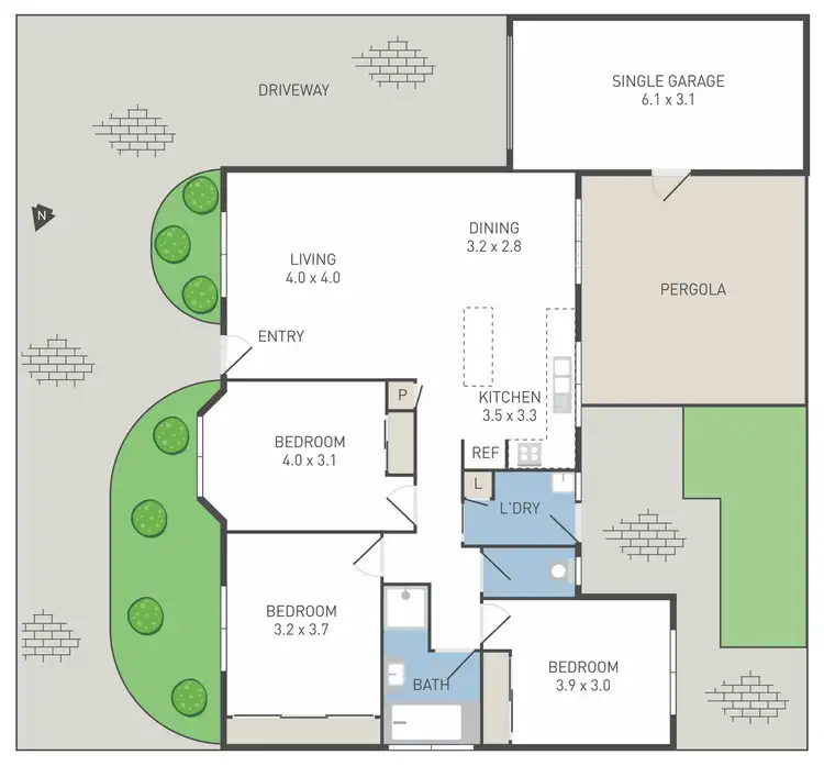 Floorplan of Homely house listing, 4/13 Deutgam Street, Werribee VIC 3030
