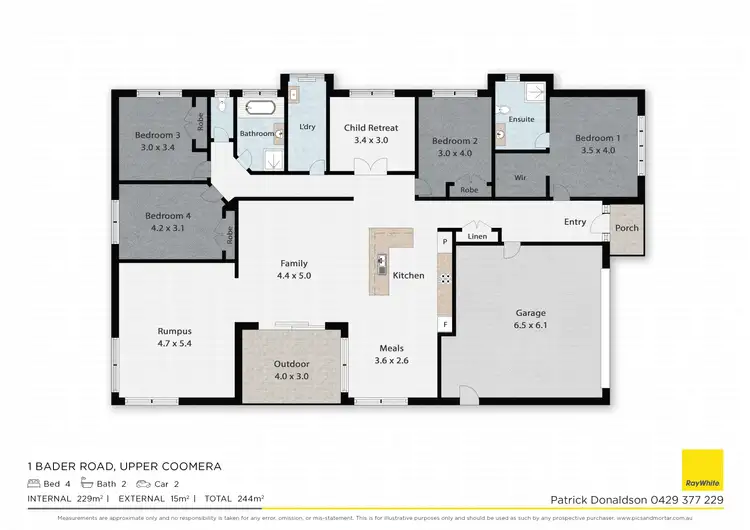 Floorplan of Homely house listing, 1 Bader Road, Upper Coomera QLD 4209