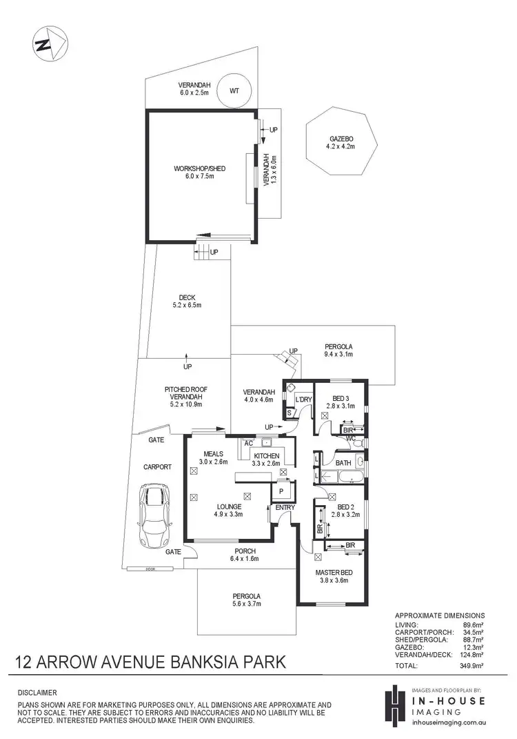 Floorplan of Homely house listing, 12 Arrow Avenue, Banksia Park SA 5091
