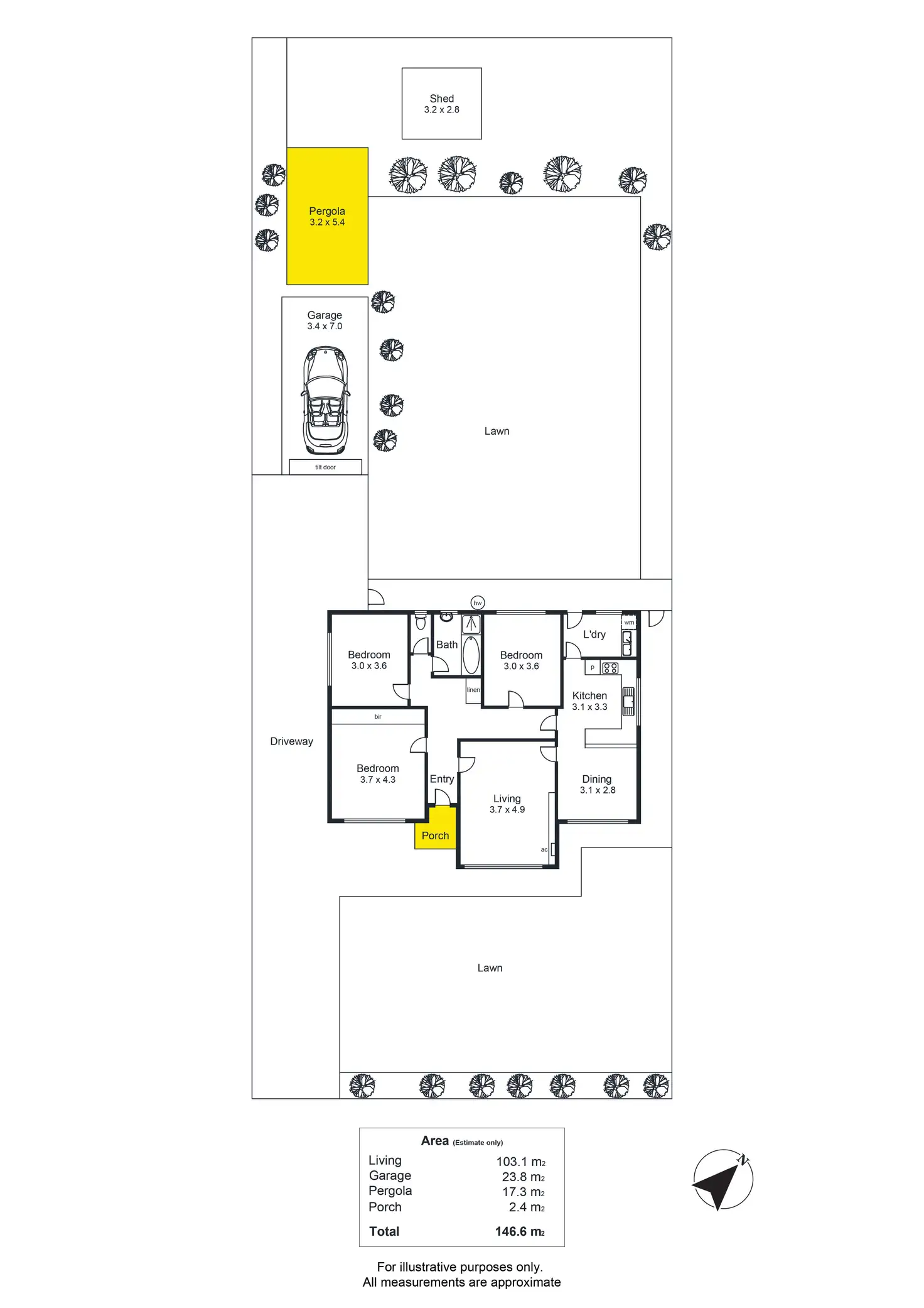 Floorplan of Homely house listing, 156 Ayers Avenue, Melrose Park SA 5039