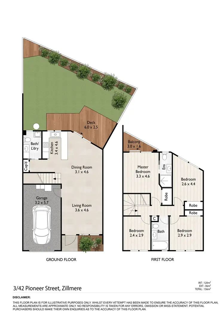 Floorplan of Homely townhouse listing, 3/42 Pioneer Street, Zillmere QLD 4034