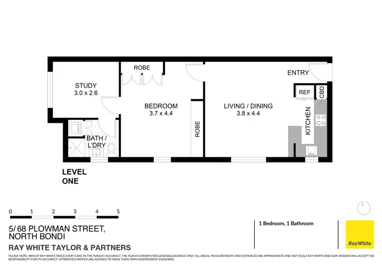 Floorplan of Homely apartment listing, 5/68 Plowman Street, North Bondi NSW 2026