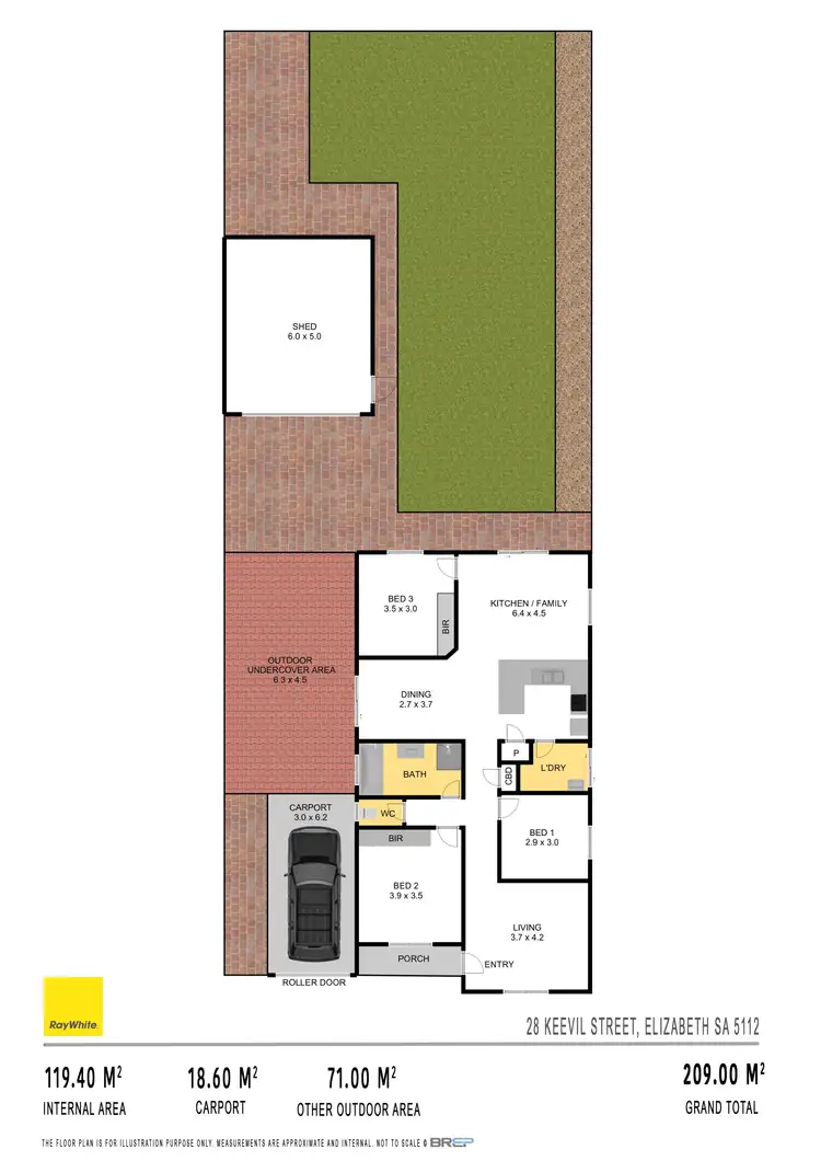 Floorplan of Homely house listing, 28 Keevil Street, Elizabeth SA 5112