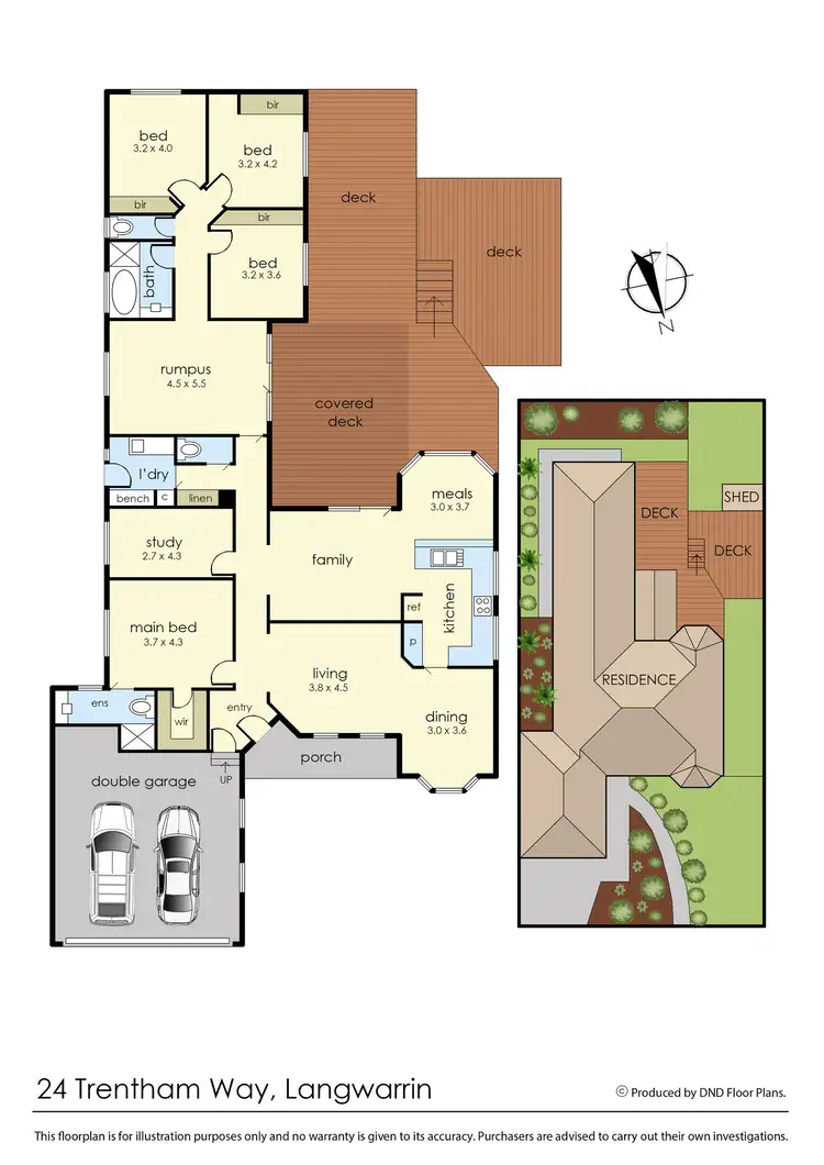 Floorplan of Homely house listing, 24 Trentham Way, Langwarrin VIC 3910