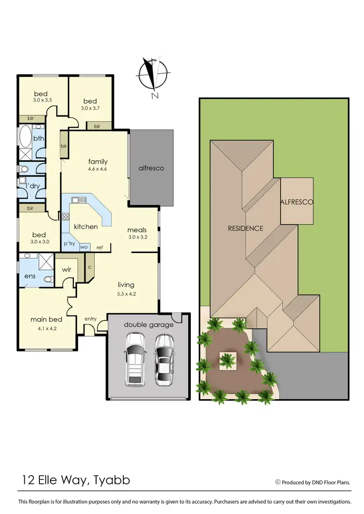Floorplan of Homely house listing, 12 Elle Way, Tyabb VIC 3913