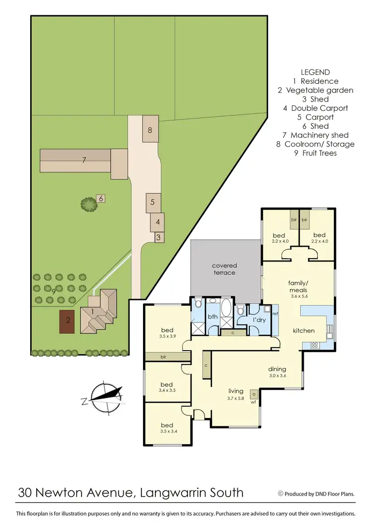 Floorplan of Homely rural property listing, 30 Newton Avenue, Langwarrin South VIC 3911