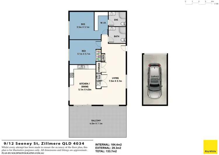 Floorplan of Homely apartment listing, 9/12 Seeney Street, Zillmere QLD 4034