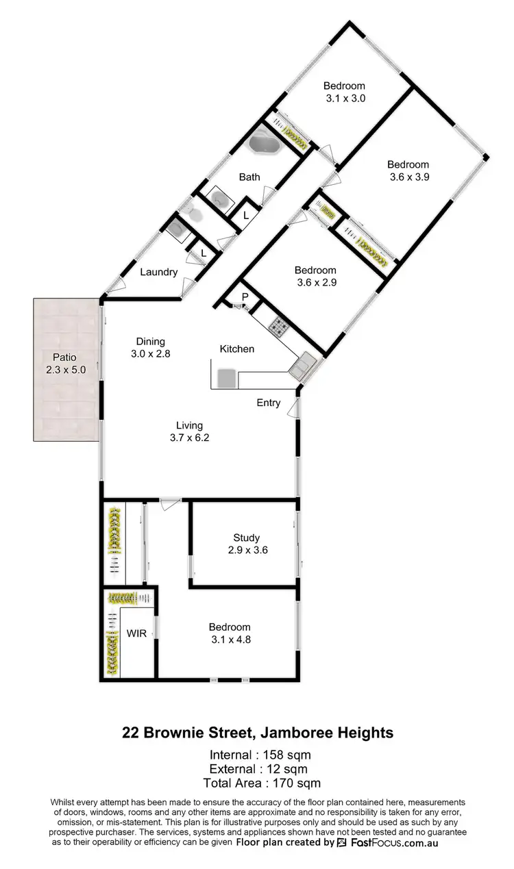 Floorplan of Homely house listing, 22 Brownie Street, Jamboree Heights QLD 4074