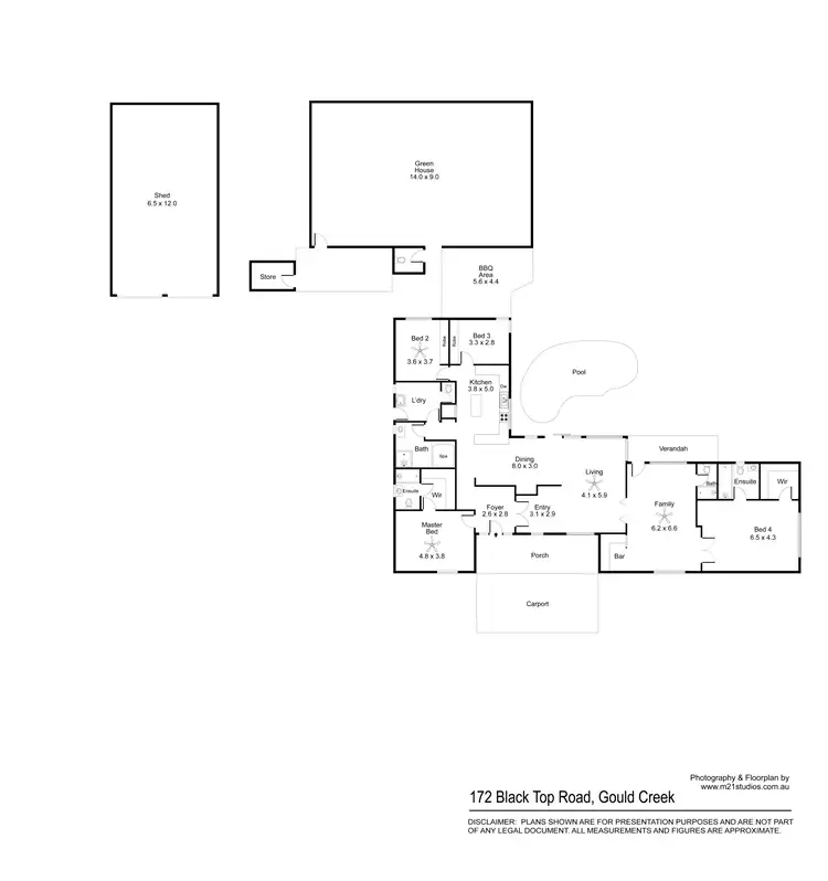 Floorplan of Homely house listing, 172 Blacktop Road, Gould Creek SA 5114