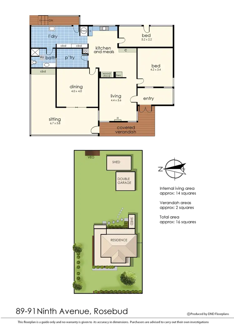 Floorplan of Homely house listing, 89-91 Ninth Avenue, Rosebud VIC 3939