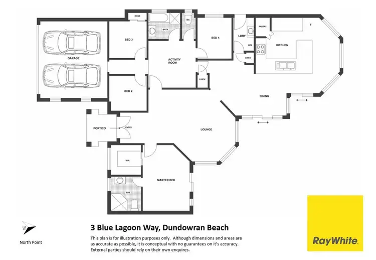 Floorplan of Homely house listing, 3 Blue Lagoon Way, Dundowran Beach QLD 4655