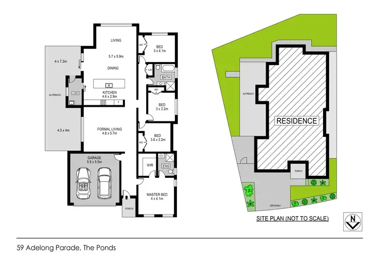 Floorplan of Homely house listing, 59 Adelong Parade, The Ponds NSW 2769