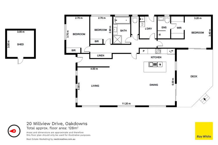 Floorplan of Homely house listing, 20 Millview Drive, Oakdowns TAS 7019